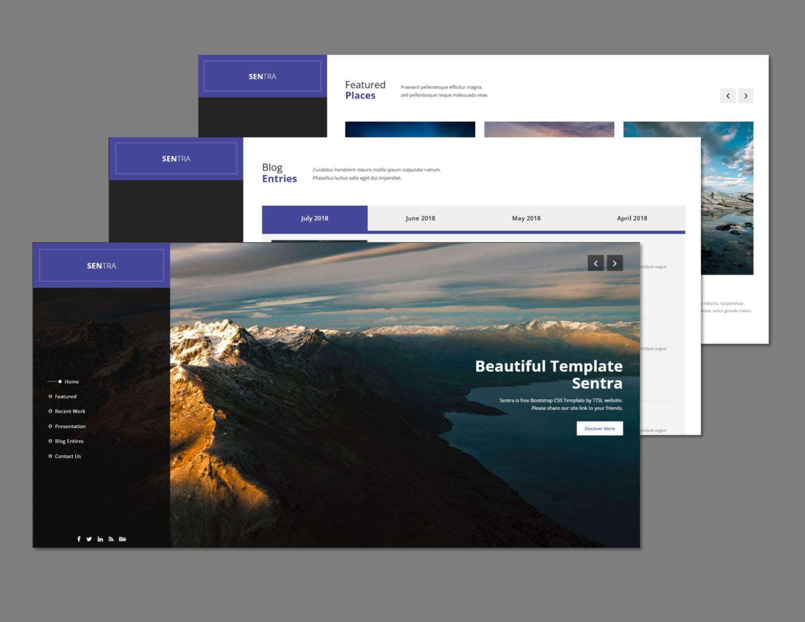 Single Page Business Website