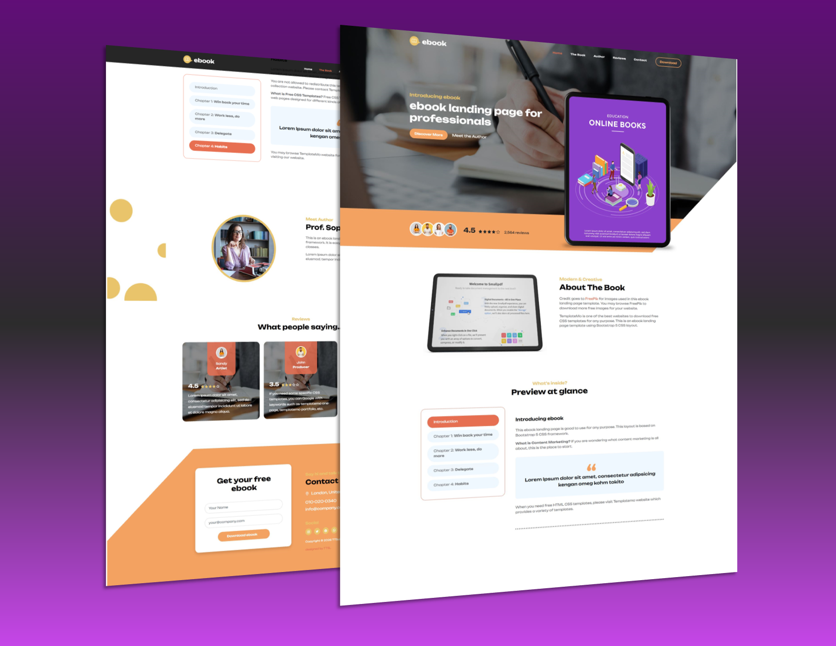 eBook Landing Website